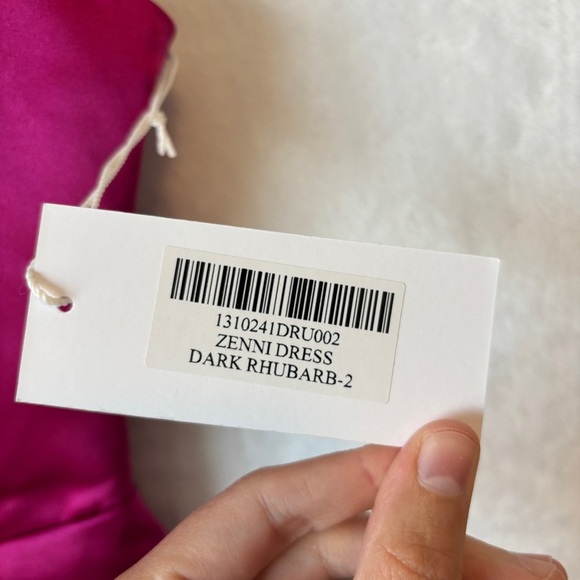 Reformation Zenni silk dress mini pink NWT 2 - Picture 5 of 10